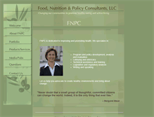 Tablet Screenshot of foodnutritionpolicy.com